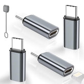 4 Pack Lightning To Usb C Adapter For Iphone 15/16/16 Pro/16 Pro Max/16 Plus,Samsung S24,Ipad Air,Fast Charging & Data Transfer,Type C Charger Connector Cable,Not For Audio/Headphone/Otg