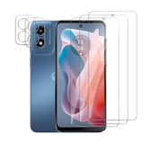 3 Pack Screen Protector For Motorola Moto G Play 2024+2 Pack Camera Lens Protector, Tempered Glass Film, Ultra Hd 9H Hardness Case Friendly Anti Scratch Bubble Free Ultra Resistant
