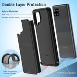 Galaxy A42 5G Phone Case Dual Layer Samsung A42 5G Cover Black