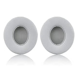 Earpad Replacement For Beats Solo 2 & 3 Wireless/Wired Headphone, Ear Cushion Premium Protein Leather Memory Foam With Kits, Superb Comfortable Easy To Install β Silver