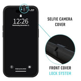 iPhone 17 Pro Max Privacy Case with MagSafe and Lens Protection for Front and Rear Cameras, Slim Shockproof Phone Cover 6.9-inch
