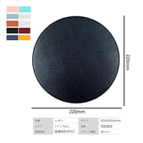 New Pu Rem Ram Mouse Pad Gaming Anime Anti-Slip Waterproof Double-Sided Mouse Mat (Black, Round)