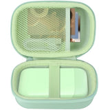 Storage Case Compatible With Liene 2X3 Photo Printer Mini Instant Portable Color Mono Photo Printer (Green Case)
