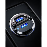 EWA USB C Car Charger, 36W+20W Dual PD 3.0 Port Type C Smallest Car Adapter, Aluminum Fast 36W+20W Power Delivery for iPhone 15/14/13/12/Pro/Max/Mini and More