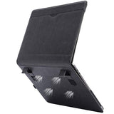 Tytx Laptop Case For Macbook Pro 16 Inch Leather Case 2024 2023 2022 2021 M4 A3403 A3186 M3 A2991 M2 A2780 M1 A2485 Protective Folio Book Cover With Vents And Stand Function, Black