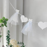Bridal Shower Banner – Wedding Dress Engagement Party Decorations, Bride-to-Be Chair Banner, Engagement Party Supplies