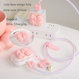 Compatible With Apple Airpods Pro 2 Generation 2022 Case Cover, Cute 3D Bow Tie Design Shockproof Soft Clear Tpu Kawaii Airpods Pro2 Protector With Keychain For Women Girls, Bow Pink