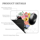 She Believed She Could Rectangular Mouse Pad, Funny Floral Mouse Pads For Desk, Office Desk Decor For Women Nature Lover, Mental Health Awareness Mouse Mat, Woman Power Mouse Pad