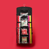Gift Bag Organizer Wrapping Paper Storage Container Christmas Gift Wrap Holder (Black)