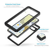 For Google Pixel 7 Case, Ip68 Waterproof Dustproof With Built-In Screen Protector, Heavy Duty Full Body Protective Phone Case For Pixel 7, Black/Clear