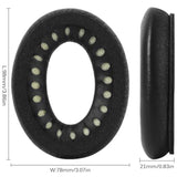 Thicken Lambskin Leather Ear Pads Cushions For Qc 35 Qc35Ii, Soft Leather Replacement Earpads For Bose Quietcomfort 35 / Quietcomfort 35Ii?Comfort And Durable (Black)