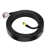 N Male To Rp-Sma Male Cable Ksr240 Low Loss Extension Cable 10Ft For Outdoor Yagi Wifi Antenna Wifi Router Helium Hotspot Miner Lorawan Antenna