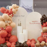 166PCS Dusty Orange and Brown Balloon Arch Kit for Boho Fall Thanksgiving Party