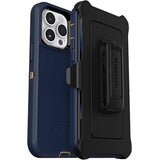 OtterBox iPhone 14 Pro Max (Only) Defender Series Case - Rugged & Durable - Includes Holster Clip Kickstand - Non-Retail Packaging - (Blue Suede Shoes)