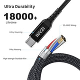 Usb C To Lightning Cable With Mfi Certified, Iphone Fast Charger 6.6Ft Nylon Braided Cable For Iphone 16 Pro Max/Pro/Mini, Iphone 15 Pro Max, Ipad 9, 8, Airpods Pro And More
