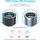 48W Car Charger And Cable For Iphone 16/15 Plus/15 Pro Max/Google Pixel 8/8 Pro/8A 7 7A 6 6A 5 5A/Samsung Galaxy A25 A35 A15 A54 A14 A53 A52/A13 A12/A55 5G,Z Fold 4 5,Super Fast Charging Adapter Plug