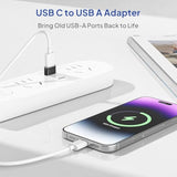 Usb To Usb C Adapter 4Pack,Usbc Female To A Male Car Charger,Type C Converter Adaptor For Iphone 17 16 Pro Max 15 14 13 12 Plus,Apple Watch Iwatch 11 10 Se Ultra 3,Ipad Air,Samsung Galaxy S25