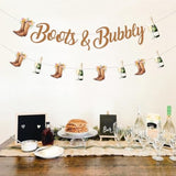 Boots And Bubbly Bridal Shower Decorations, Boots And Bubbly Banner, Boots Champagne Banner, Cowgirl Western Country Wedding Engagement Bachelorette Party Supplies