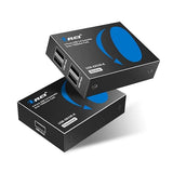 Usb Over Ethernet Extender Upto 330 Feet - Extends Usb 2.0 Signals Over Lan Ethernet With 2 Ports - Power Over Cable, Long Distance Extension & Support For All Operating Systems (Usb-Ex330-K)
