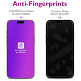 Compatible For Iphone 16 Pro Matted Privacy Screen Protector Tempered Glass 6.3 Inch, Matted Gradient Anti Spy Anti Blue Light Easy Installation, 2 Pack