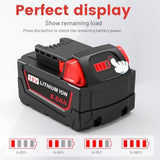 Replacement For 18V M18 Battery Compatible With Milwaukee M18 Battery 18V 6.0Ah 48-11-1850 48-11-1840 48-11-1890 48-11-1815 M18 M18B Cordless Power Tools Lithium-Ion Battery