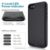 Travel Battery Case For Iphone 5S Se 2016 (1Nd Gen) 4Inch, 2025 New Upgrade Extra Battery Life Fast Charging External Rechargeable Portable Charging Case (Black, Iphone 5S/Se (2016))