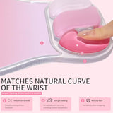 Ergonomic Gel Mouse Pad With Wrist Support – Non-Slip Desk Mousepad For Laptop & Computer, Rose Pink Gradient