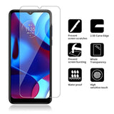 4-Pack Tempered Glass Screen Protector for Motorola Moto G Pure Case Friendly