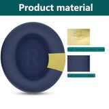 Replacement Ear Pads, Compatible With Anker Space Q45 Headphones, New Soft Protein Leather Combined With High-Density Memory Foam Foam, 'S Replacement Ear Pads 1 Pair (Blue)