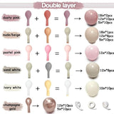 89pcs Dusty Pink & Gold Balloon Garland Kit for Baby Shower Wedding Decor