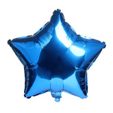 10-Pack Blue Star Foil Balloons – 18" Helium Balloons for Birthday, Wedding & Baby Shower Decor