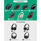 Geekria QuickFit Replacement Ear Pads for Skullcandy Crusher Wireless, Crusher EVO, Crusher ANC, Hesh3, HeshEVO, HeshANC, Venue ANC Headphones, Ear Cushions with Video Guide (Black)