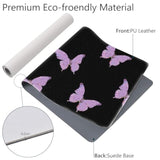 Cow Sunflowers Large Mouse Pad, Pu Leather Desk Protector, Non-Slip Computer Writing Mat, Gaming Keyboard Mouse Pad, Office Accessories