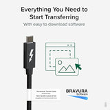Windows Transfer Cable 6.6Ft (2M), Thunderbolt 10Gbps, Bundled With Bravura So