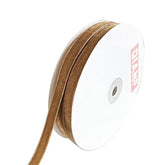 Vintage Khaki Velvet Ribbon, 3/8 Inch X 25Yd