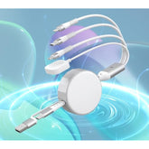 Multi Charging Cable With Apple Watch Charger - 100W Retractable 4 In 1 Fast Charging Cable Portable Charger With Lightning/Micro/Type C/Iwatch For Ipad, Tablet, Iphone Retractable Multi Charging Cord