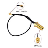4Pcs 2.4G 3Dbi Wifi Antenna With 16Cm Extended Cable U.Fl To Female Sma For Arduino Cc3000 Esp8266