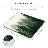 Green Forest Mouse Pad Mountain Tree Desk Mousepad Computer Gaming Office Small Cute Nature Scenery Aesthetic Vintage Large Wireless Mat Desktop Laptop Travel Square Medium Accessories Supplies