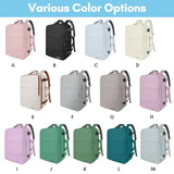 Carry On Backpack, 35L Travel Backpack For Women Airline Approved, Cute Underseat Personal Item Travel Bag With Shoe Compartment, Casual Daypack Gifts For Friend Hiking Outdoor Weekend,Blue