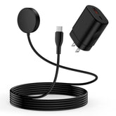 Usb C Samsung Watch Charger Magnetic Fast Charging Cable For Galaxy Watch 7/Ultra/6/6 Classic/5 Pro/5/4/3/Active2,25W Dual Usb C Fast Charger Block With 3Ft Type C Wireless Charging Dock