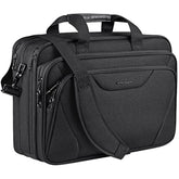 Laptop Bag Premium Laptop Briefcase Fits Up To 17.3 Inch Laptop Expandable Waterrepellent Shoulder Messenger Bag Computer Bag For Travel/Business/Men/Womenblack