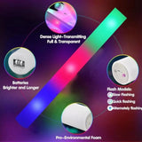210 Pcs LED Foam Glow Sticks 3 Flash Modes for Weddings, Raves & Concerts