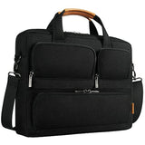 15-15.6 Inch Laptop Sleeve Waterproof Laptop Case Business Briefcase Portable Computer Bag With Shoulderstrap For Lenovo Thinkpad/Asus/Hp Probook/Acer/Dell Precision,Black