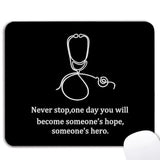 Funny Nurse Mouse Pad - Nurse Office Desk Accessories, New Graduates Nurse Gifts, Waterproof Non-Slip Rubber Base School Nurse Mousepad For Wireless Mouse 7.9X9.5 Inch
