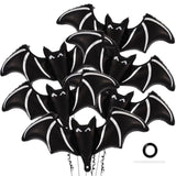 6 Pcs Giant Black Bat Balloons, 48 Inch Mylar for Halloween Party Decor