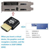 Hdmi Dummy Plug Headless Ghost Display Emulator/Virtual Monitor Compatible Wit