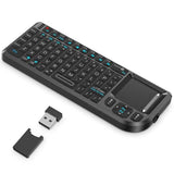 Mini Keyboard With Touchpad, Mini Bluetooth Keyboard, 2.4G Ultra-Thin Handheld Wireless Portable, Suitable For Pc/Tablet/Tv/Smartphone, Suitable For Travel, Office And Home Userechargeable