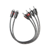 1Ft Rca 1 Female To 2 Male Audio Speaker Y Adapter Splitter Cable (2 Pack)
