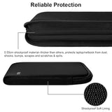 17-17.3 Inch Laptop Sleeve Multi-Color & Size Choices Case/Water-Resistant Neoprene Notebook Computer Pocket Tablet Briefcase Carrying Bag/Pouch Skin Cover For Hp/Dell/Lenovo/Asus/Acer, Black