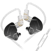 Kz Zsn Pro X Gaming Earbuds In Ear Monitor Headphones, High Fidelity Iems Earphones, Hybrid Dual Driver Wired Earbuds With 1Ba 1Dd Detachable Tangle-Free Cable For Computer Tablet (Black, With Mic)